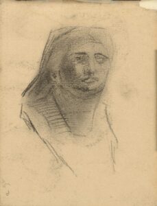 Kop van een vrouw Vincent van Gogh (1853 - 1890), juni 1885-juni 1886