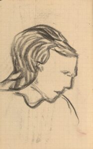 Kop van een vrouw Vincent van Gogh (1853 - 1890), mei-juli 1890