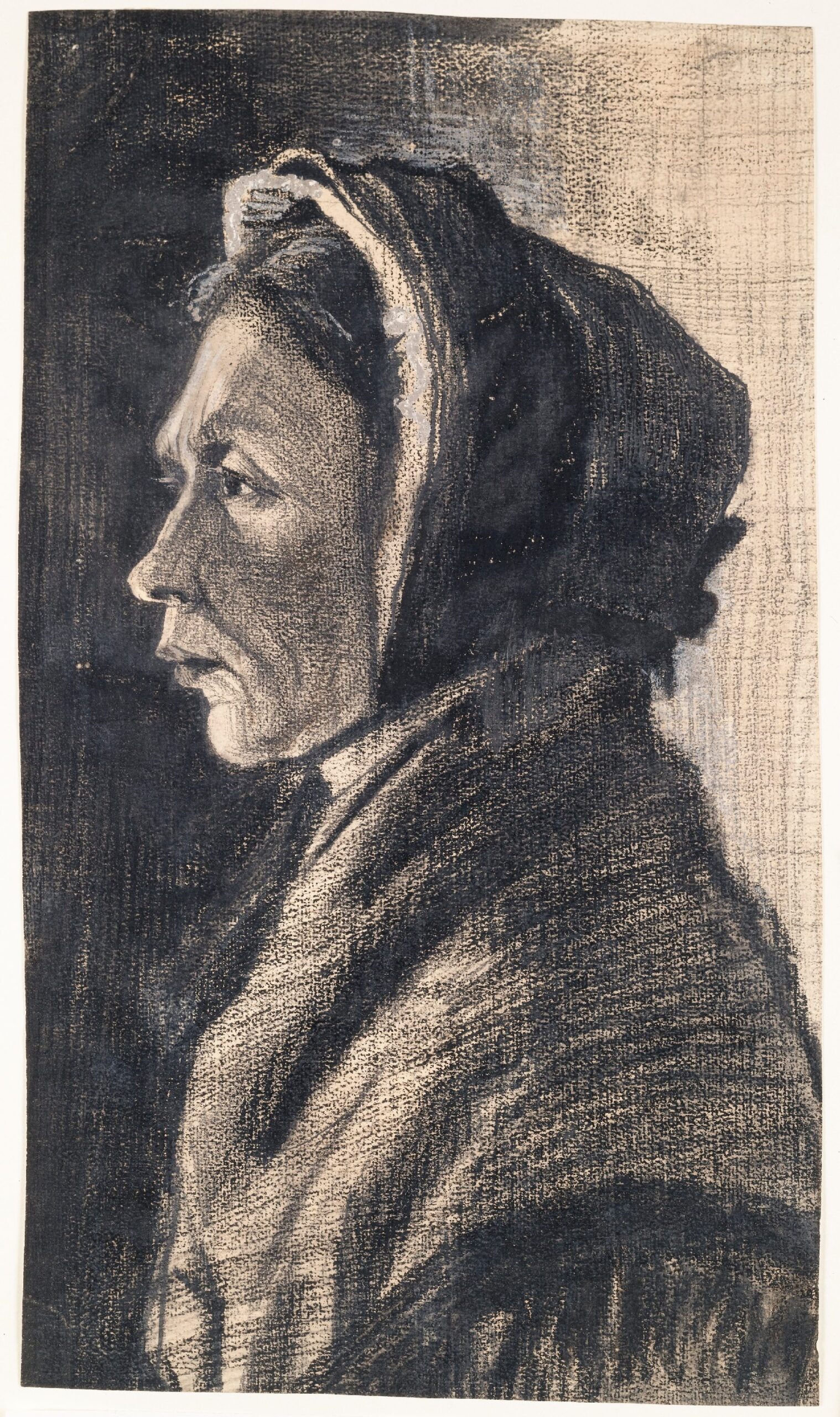 Kop van een vrouw Vincent van Gogh (1853 - 1890), Den Haag, januari 1883