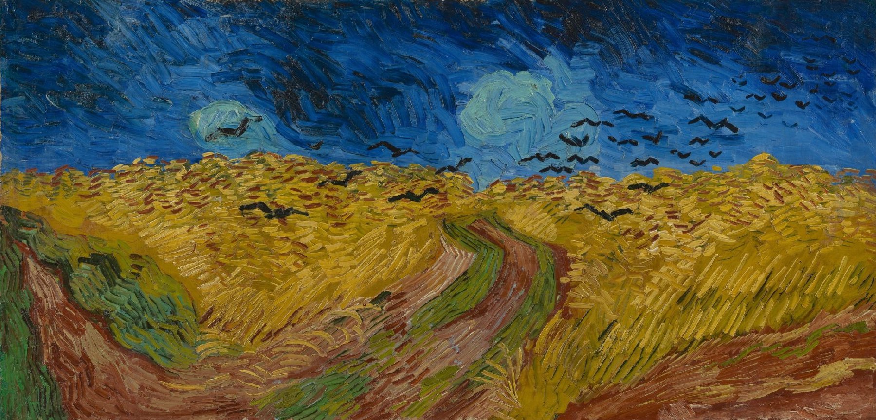 Korenveld met kraaien Vincent van Gogh (1853 - 1890), Auvers-sur-Oise, juli 1890