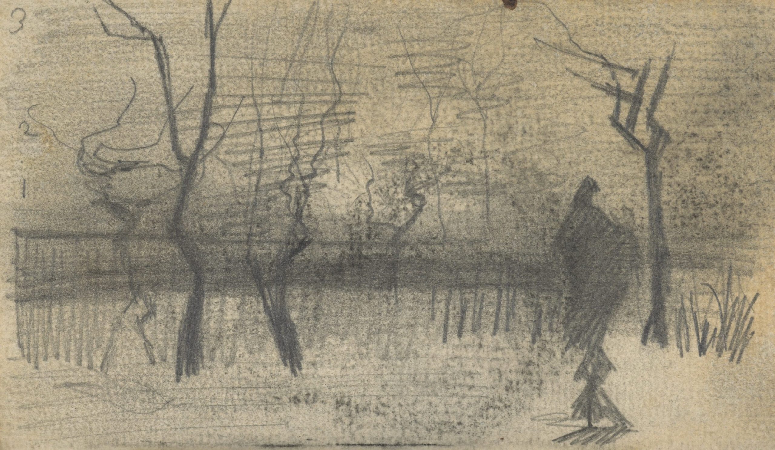 Landschap Vincent van Gogh (1853 - 1890), Nuenen, december 1884-maart 1885