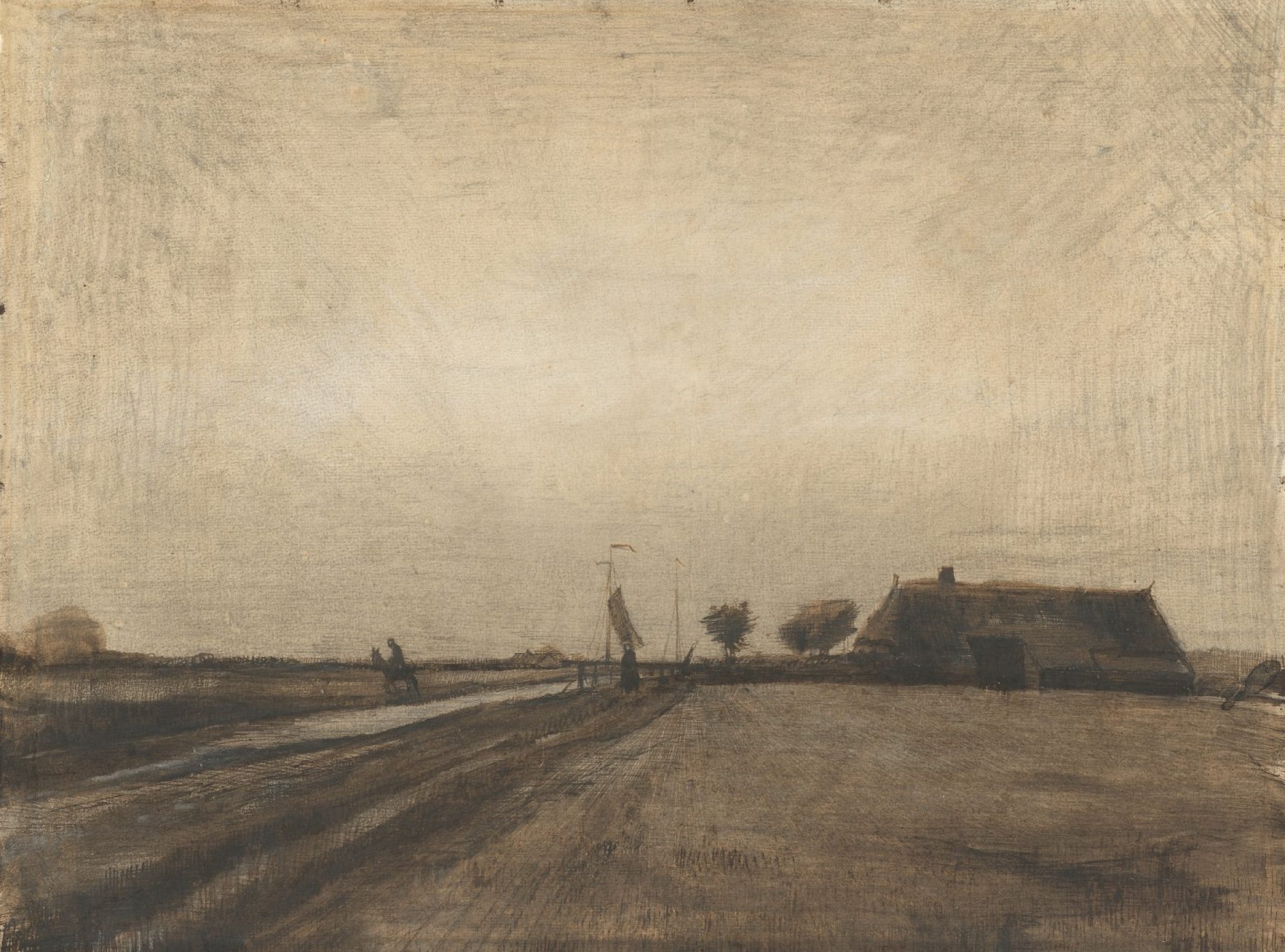 Landschap in Drenthe Vincent van Gogh (1853 - 1890), Drenthe, september-oktober 1883