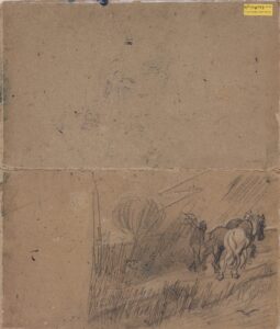 Landschap met boer en twee paarden Vincent van Gogh (1853 - 1890), Auvers-sur-Oise, juni-juli 1890
