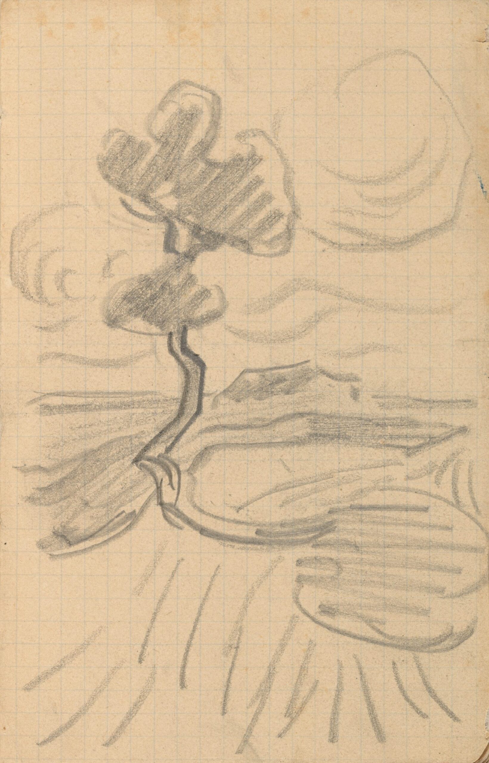 Landschap met een boom Vincent van Gogh (1853 - 1890), mei-juli 1890