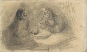 Man en vrouw aan de maaltijd Vincent van Gogh (1853 - 1890), Nuenen, mei 1885