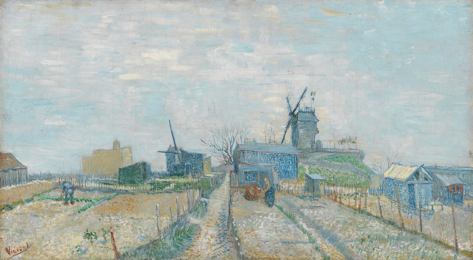 Montmartre: molens en moestuinen Vincent van Gogh (1853 - 1890), Parijs, maart-april 1887