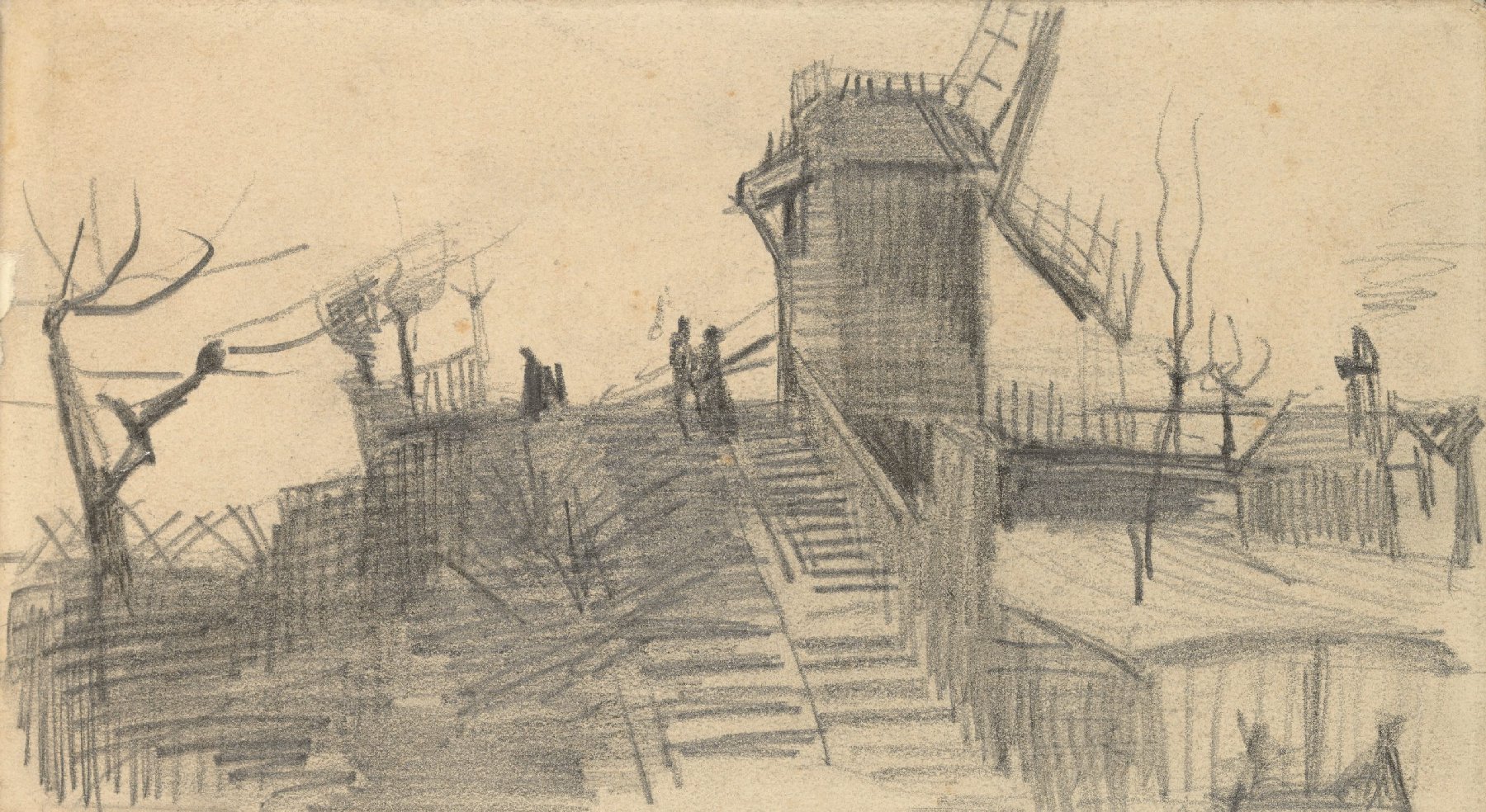 Moulin de Blute-Fin Vincent van Gogh (1853 - 1890), Parijs, maart-april 1886