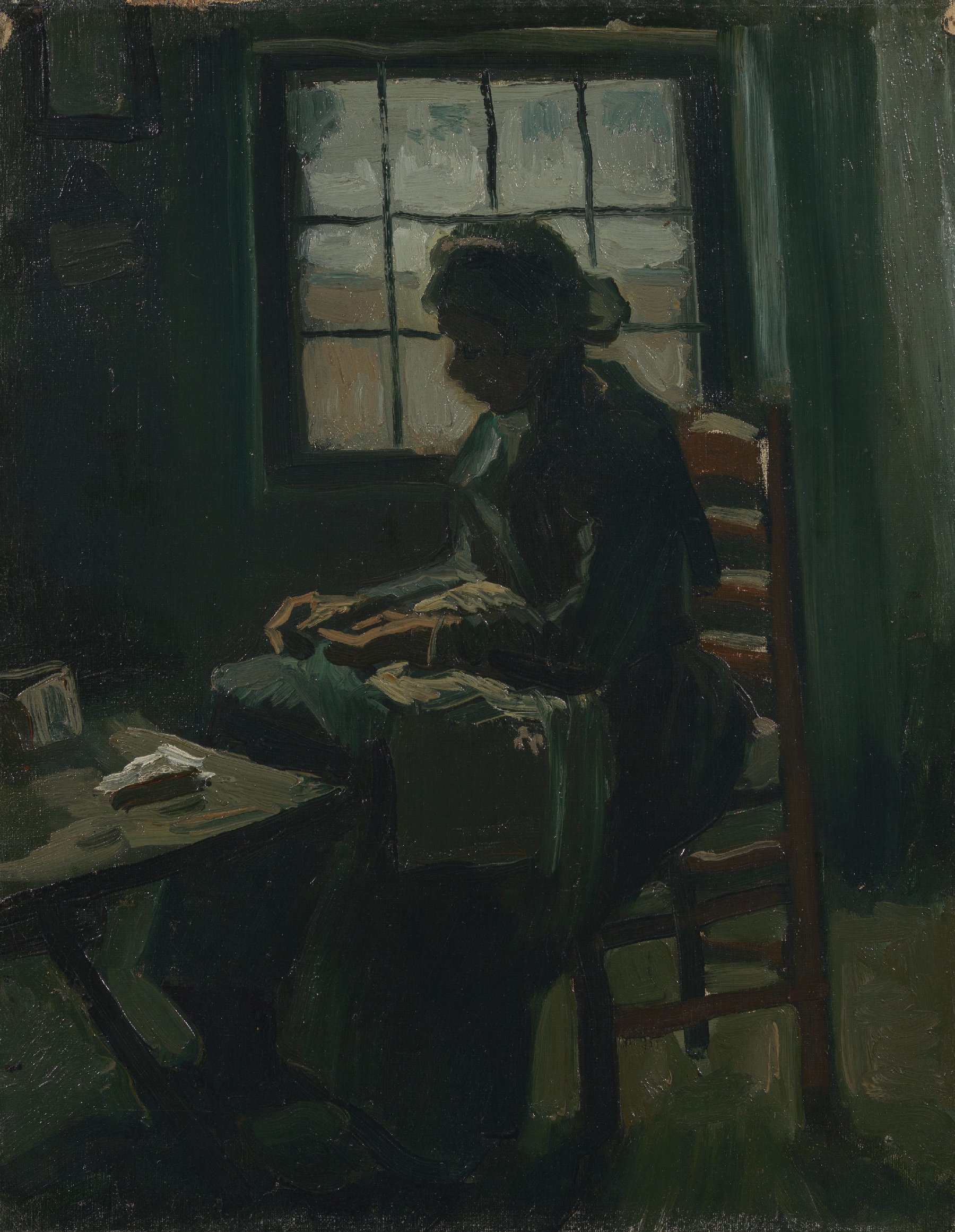 Naaiende vrouw Vincent van Gogh (1853 - 1890), Nuenen, maart-april 1885