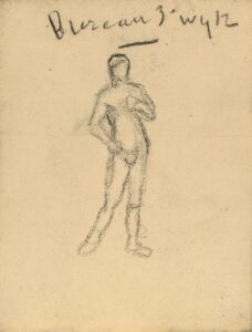 Naakt en notitie Vincent van Gogh (1853 - 1890), juni 1885-juni 1886