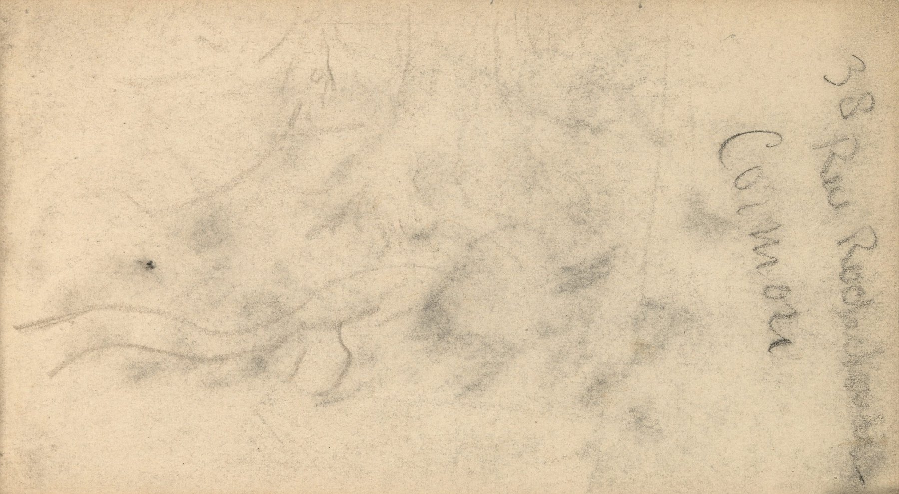 Notitie en afwrijving Vincent van Gogh (1853 - 1890), Parijs, maart-juni 1886