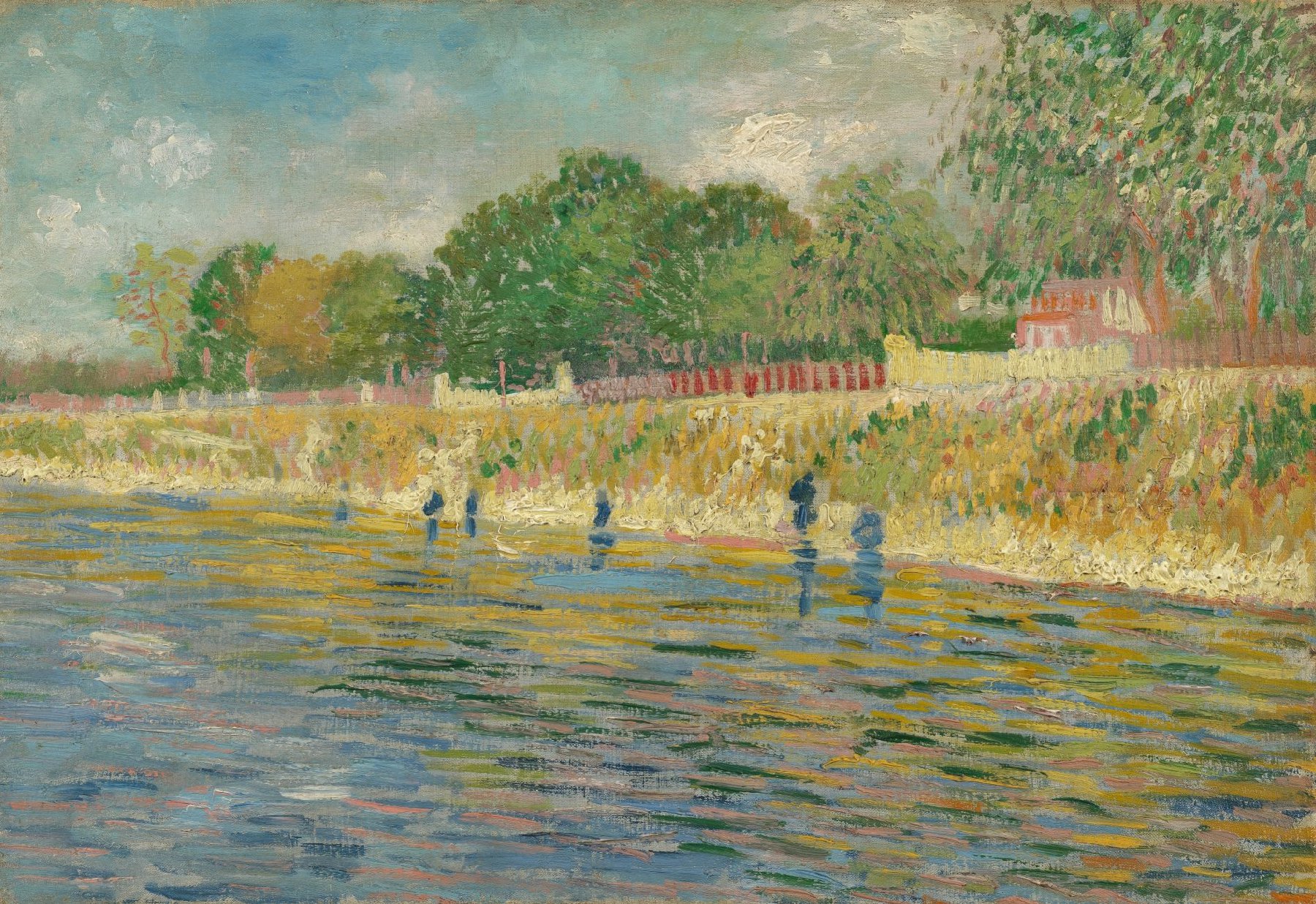 Oever van de Seine Vincent van Gogh (1853 - 1890), Parijs, mei-juli 1887