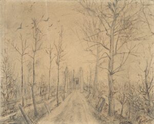 Oprijlaan Vincent van Gogh (1853 - 1890), Den Haag, herfst 1872-lente 1873