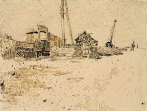 Opslagterrein van de spoorwegen Vincent van Gogh (1853 - 1890), Arles, augustus 1888