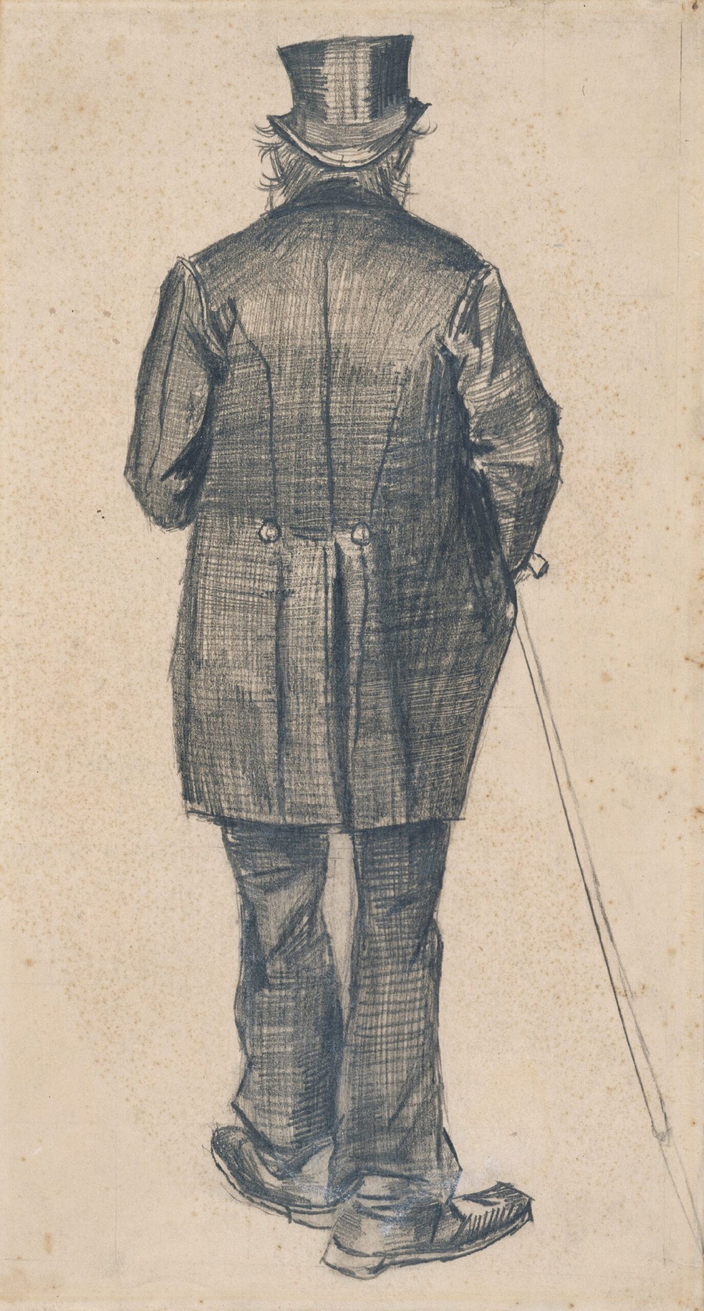 Oude man in pandjesjas Vincent van Gogh (1853 - 1890), Den Haag, september-december 1882