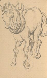 Paard Vincent van Gogh (1853 - 1890), mei-juli 1890