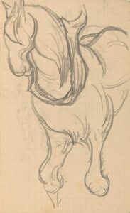 Paard Vincent van Gogh (1853 - 1890), mei-juli 1890