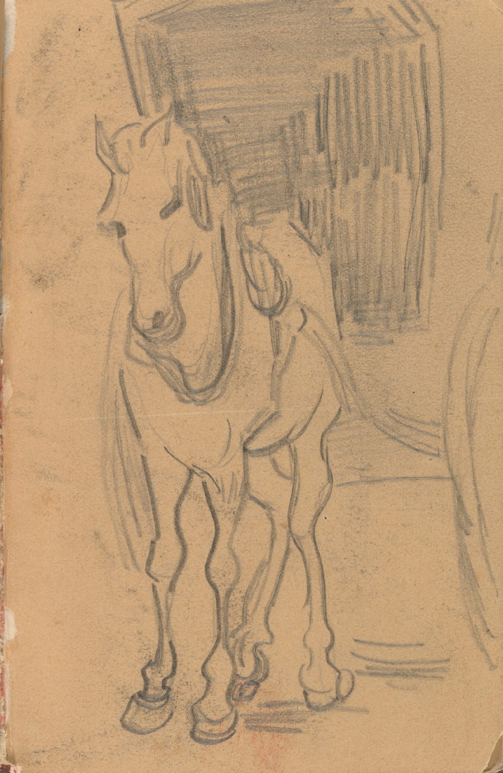 Paard en wagen Vincent van Gogh (1853 - 1890), mei-juli 1890