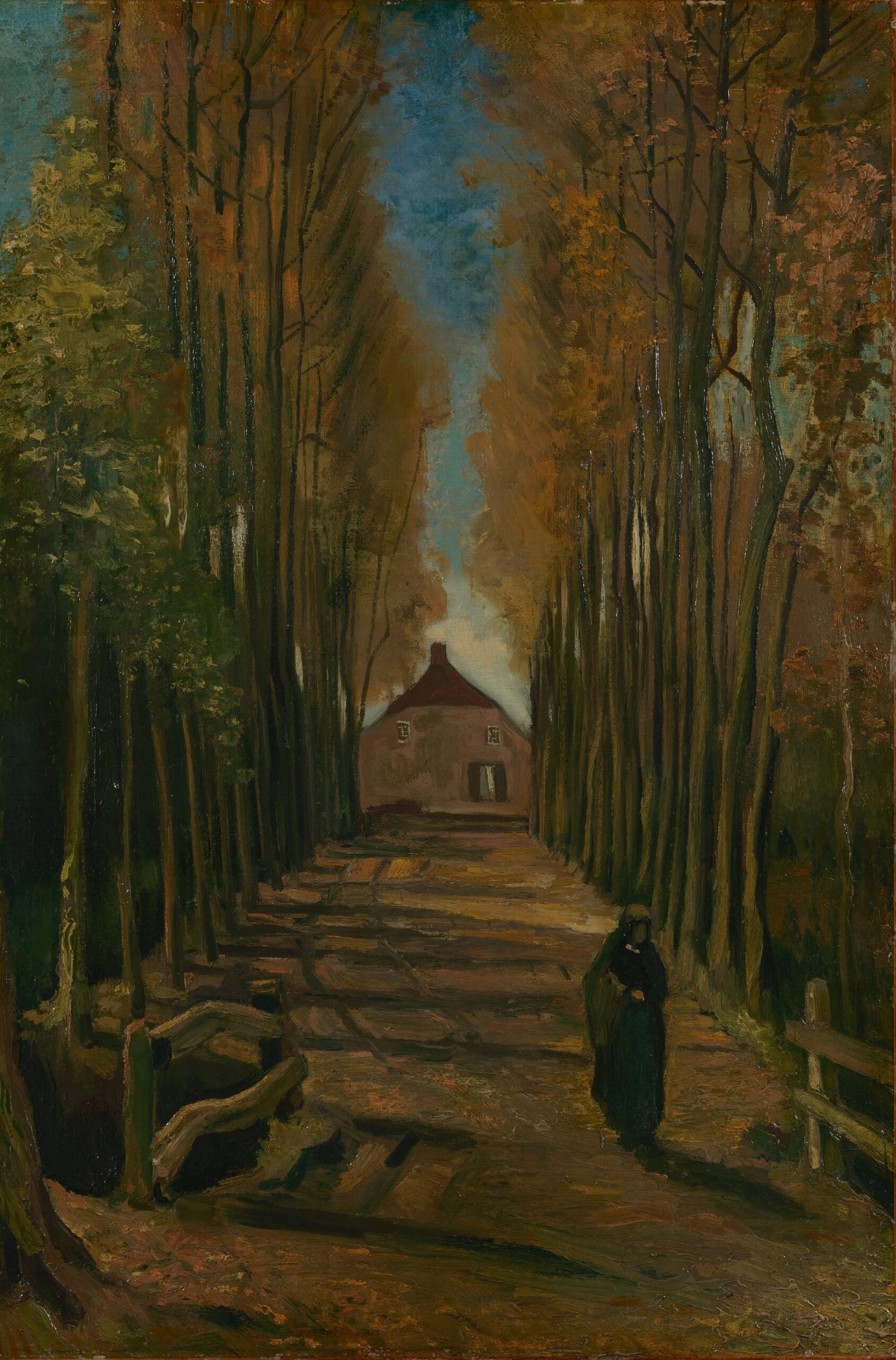 Populierenlaan in de herfst Vincent van Gogh (1853 - 1890), Nuenen, oktober 1884