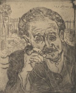 Portret van dokter Gachet Vincent van Gogh (1853 - 1890), Auvers-sur-Oise, juni 1890