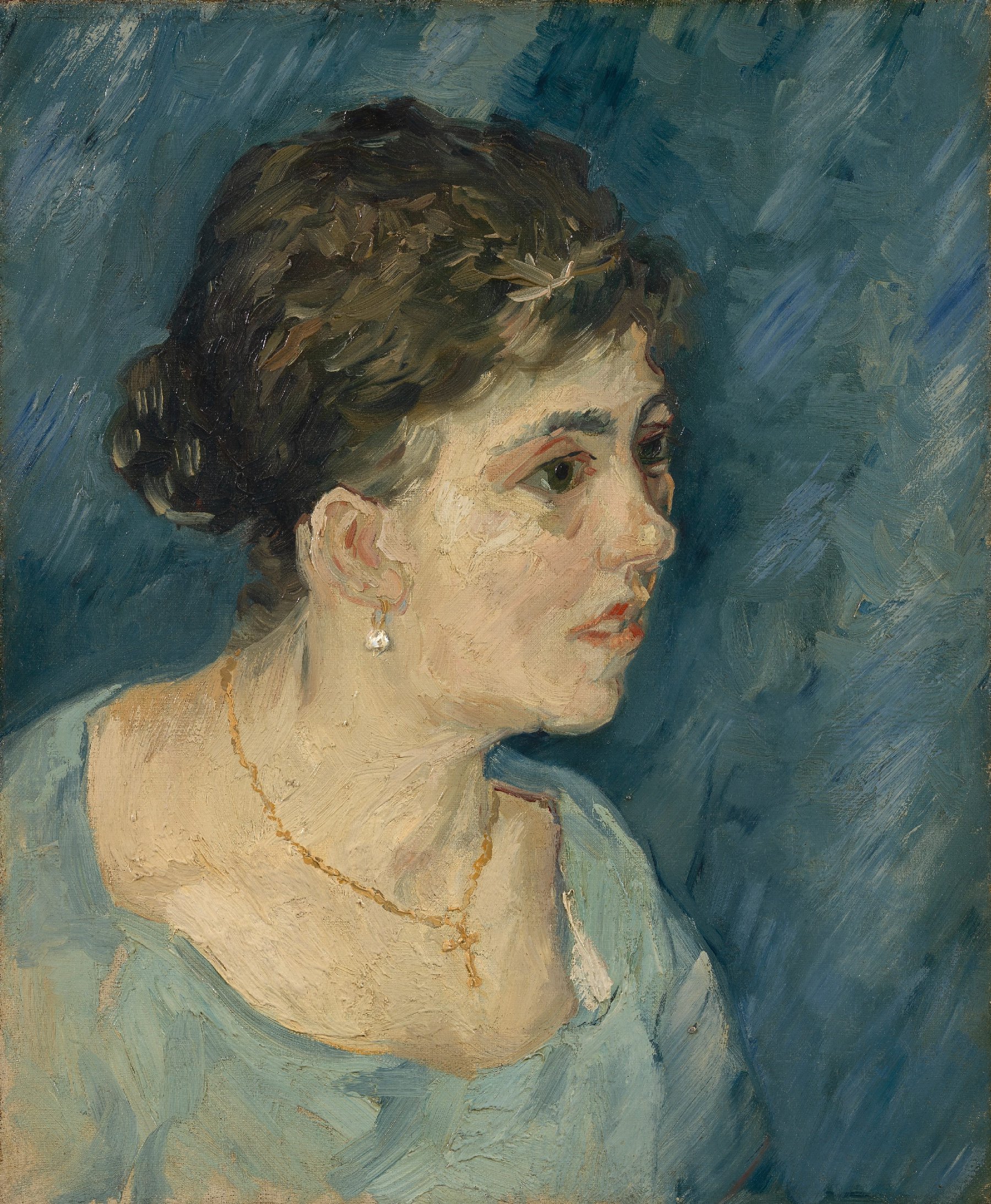 Portret van een vrouw Vincent van Gogh (1853 - 1890), Antwerpen, december 1885