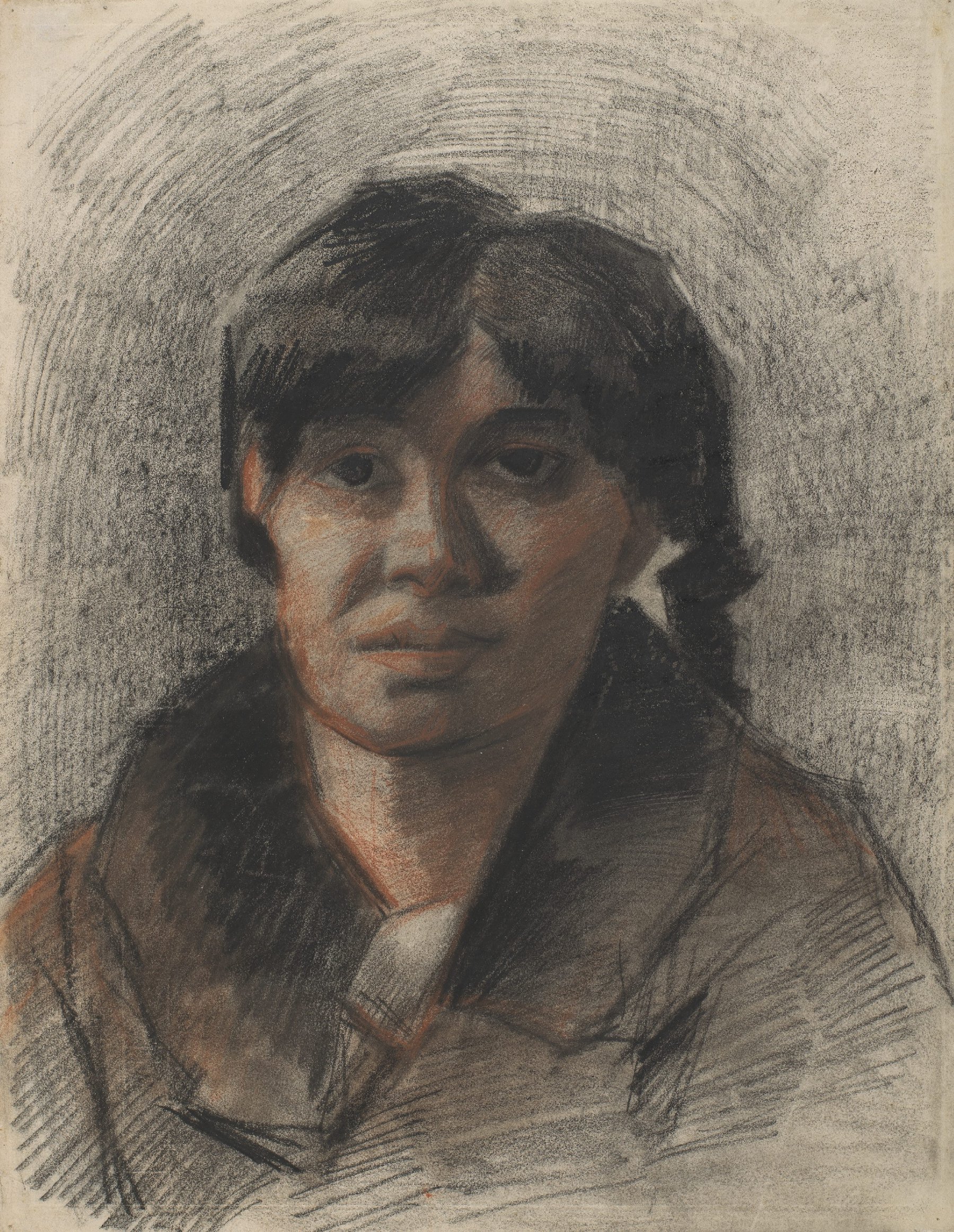 Portret van een vrouw Vincent van Gogh (1853 - 1890), Antwerpen, december 1885