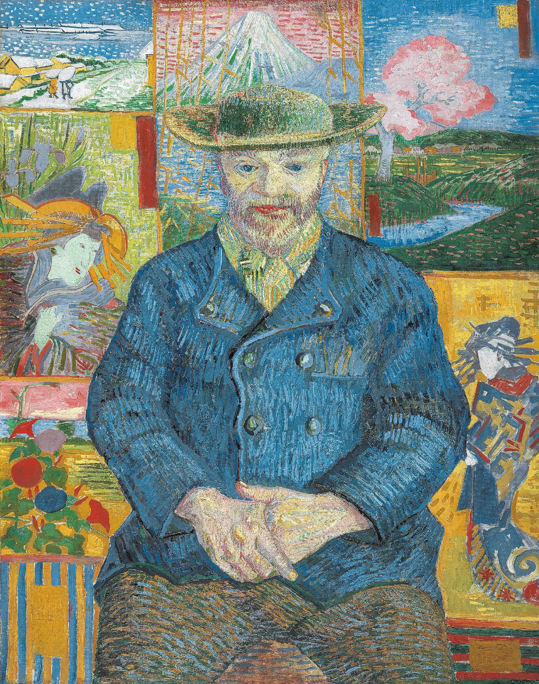 Portret van père Tanguy Vincent van Gogh, Parijs, herfst 1887