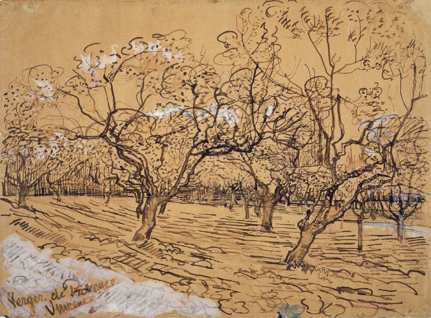 Provençaalse boomgaard Vincent van Gogh (1853 - 1890), Arles, maart-april 1888