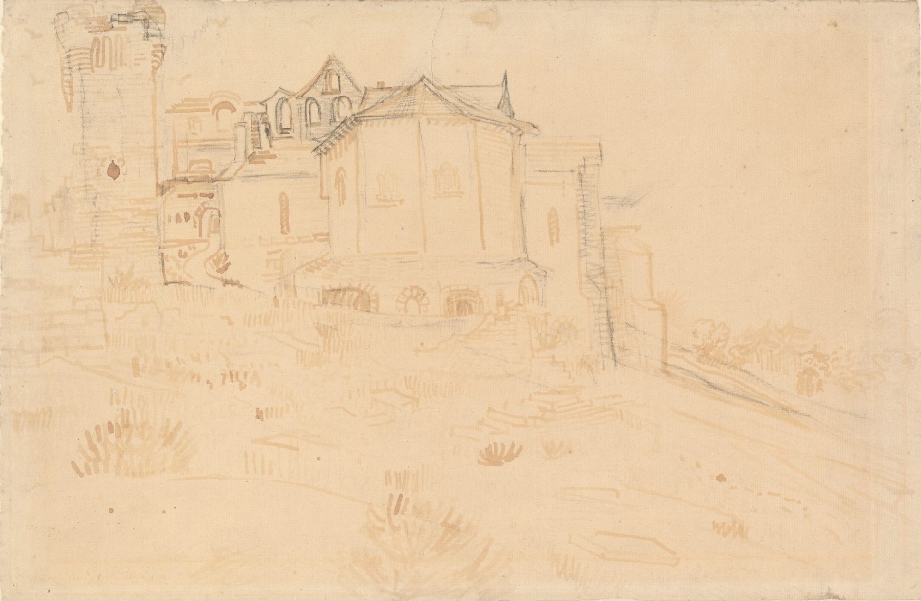 Ruïne van Montmajour Vincent van Gogh (1853 - 1890), Arles, mei 1888