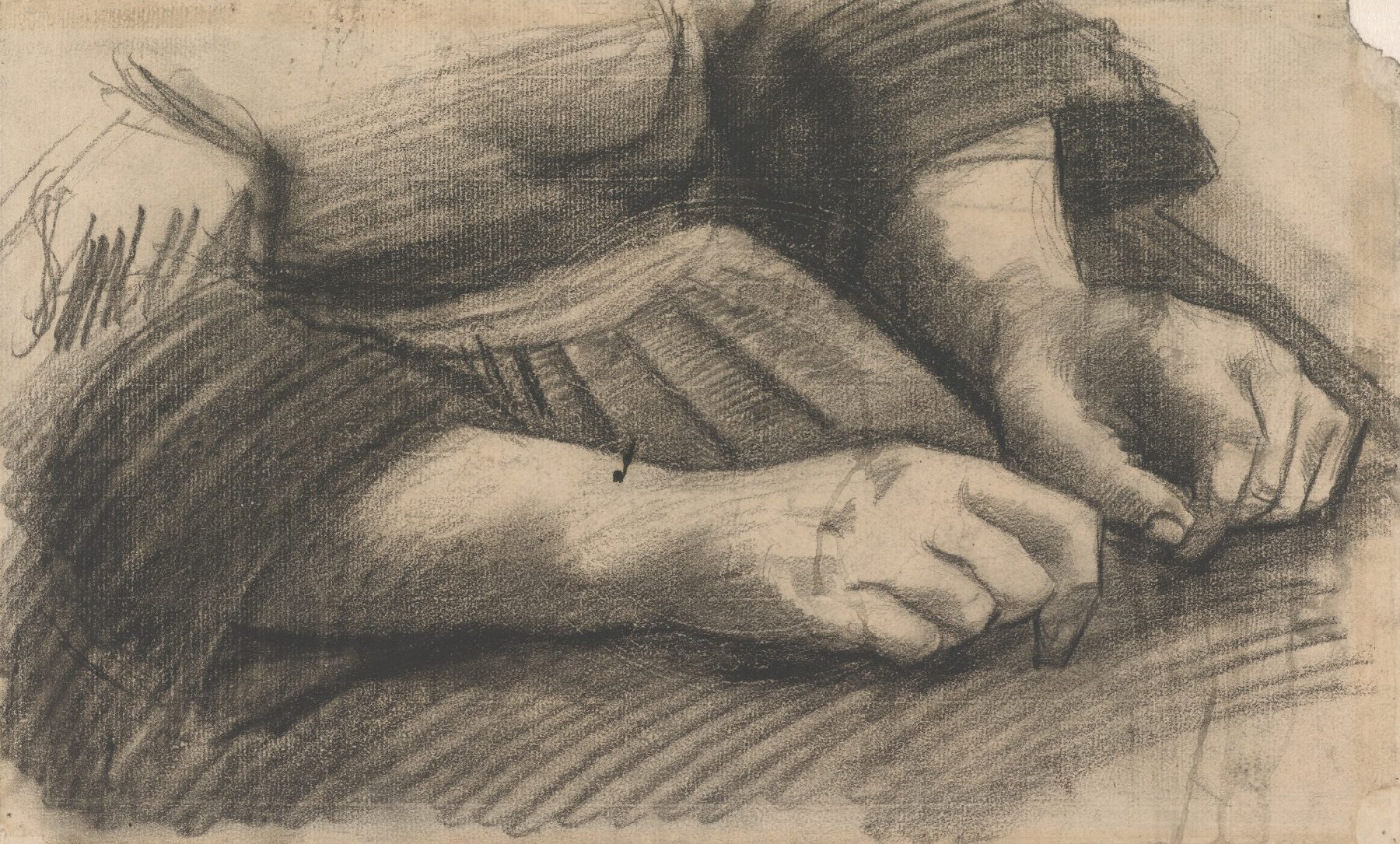 Schoot met handen Vincent van Gogh (1853 - 1890), Nuenen, december 1884-mei 1885