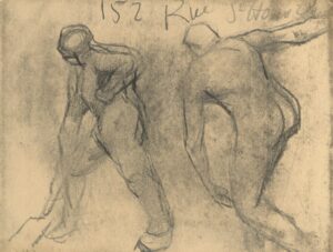 Spitter, discuswerper en notitie Vincent van Gogh (1853 - 1890), Antwerpen, januari-februari 1886