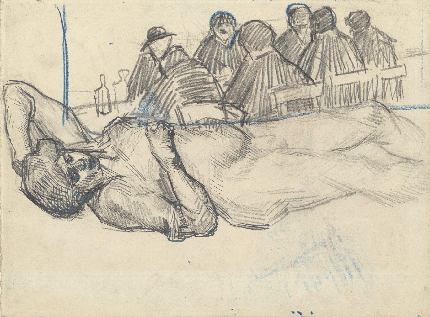 Stervende slaaf en gezelschap aan tafel Vincent van Gogh (1853 - 1890), Parijs, 1887