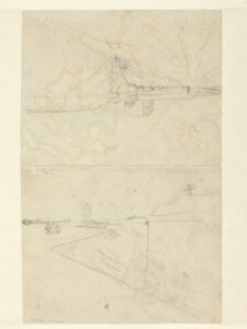 Studie van de verdedigingswerken Vincent van Gogh (1853 - 1890), Parijs, juni-september 1887