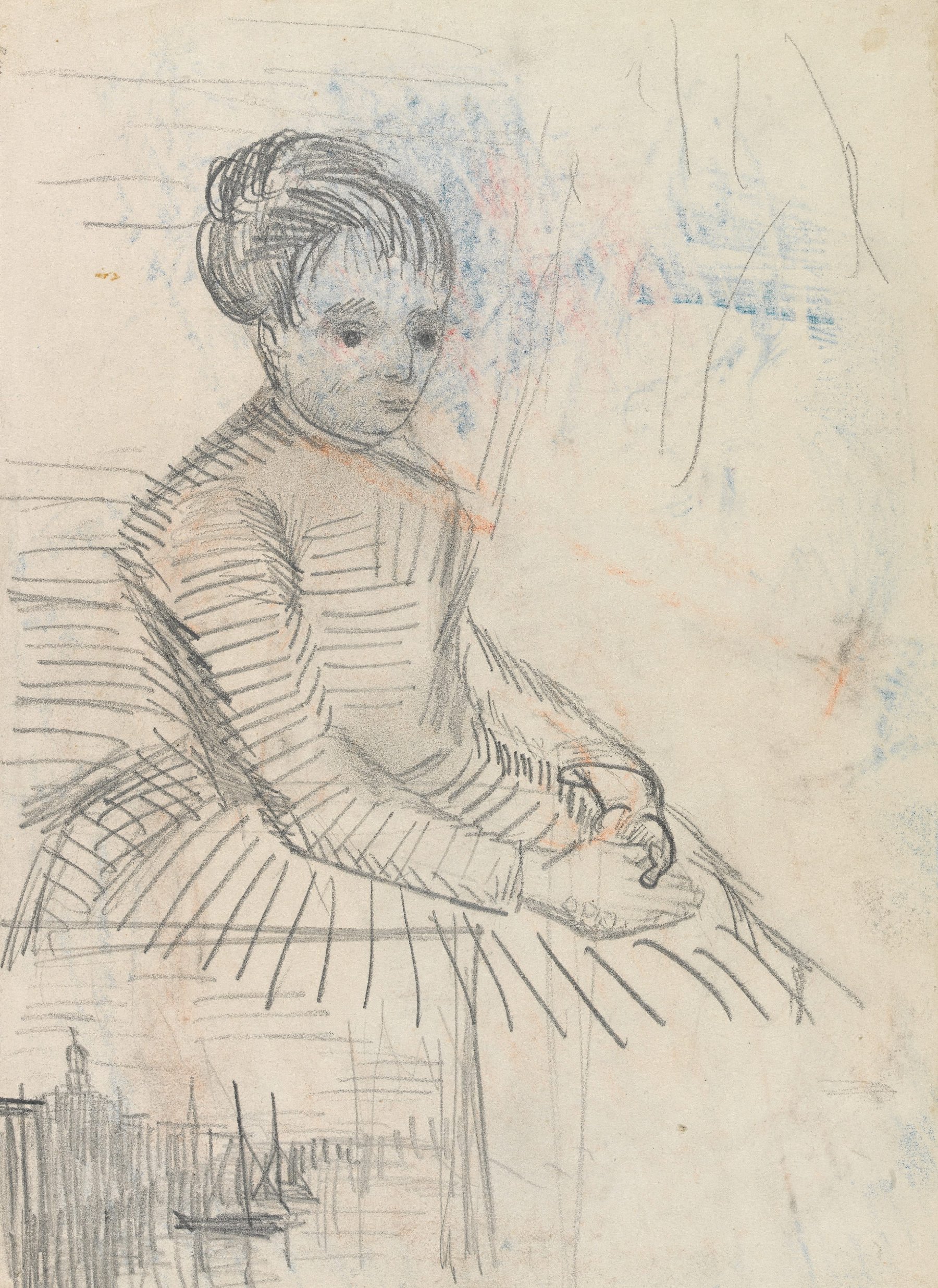 Studie voor `Vrouw bij een wieg' Vincent van Gogh (1853 - 1890), Parijs, april-september 1887
