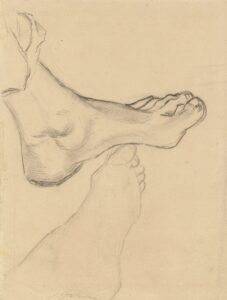 Studies van een voet Vincent van Gogh (1853 - 1890), Saint-Rémy-de-Provence, maart-april 1890