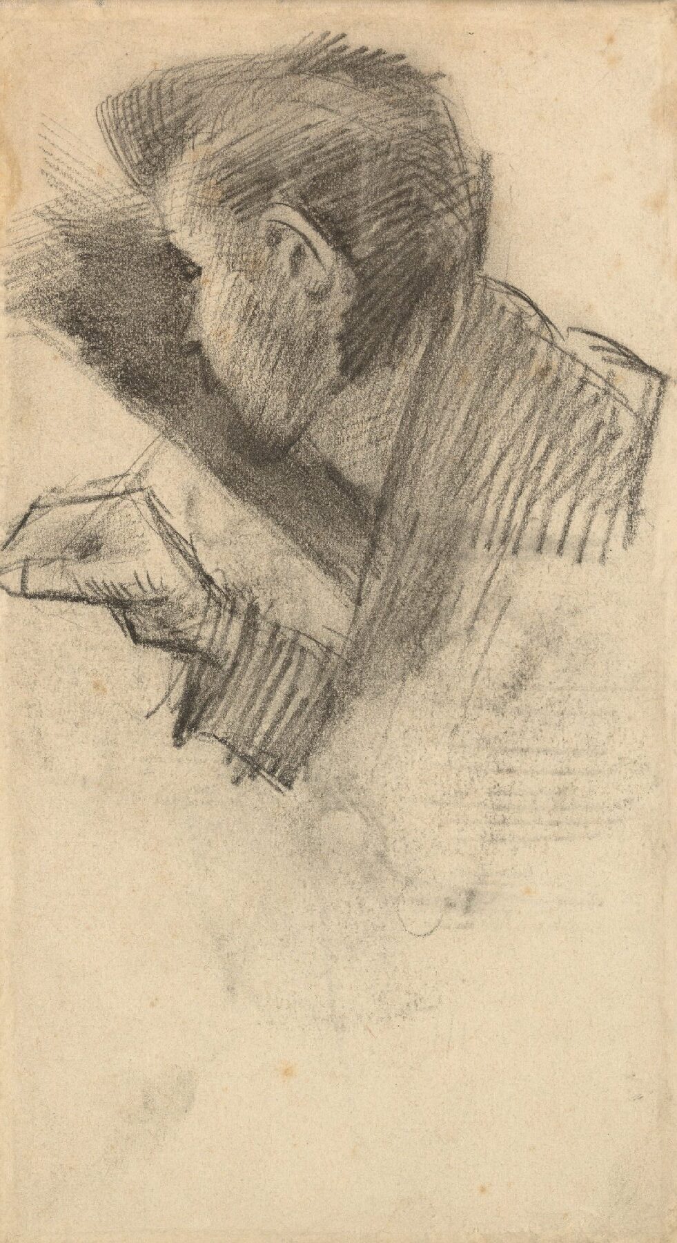 Tekenende man Vincent van Gogh (1853 - 1890), Parijs, februari – juni 1886