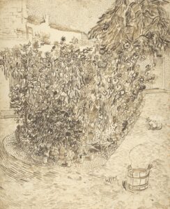 Tuin van een badhuis Vincent van Gogh (1853 - 1890), Arles, augustus 1888