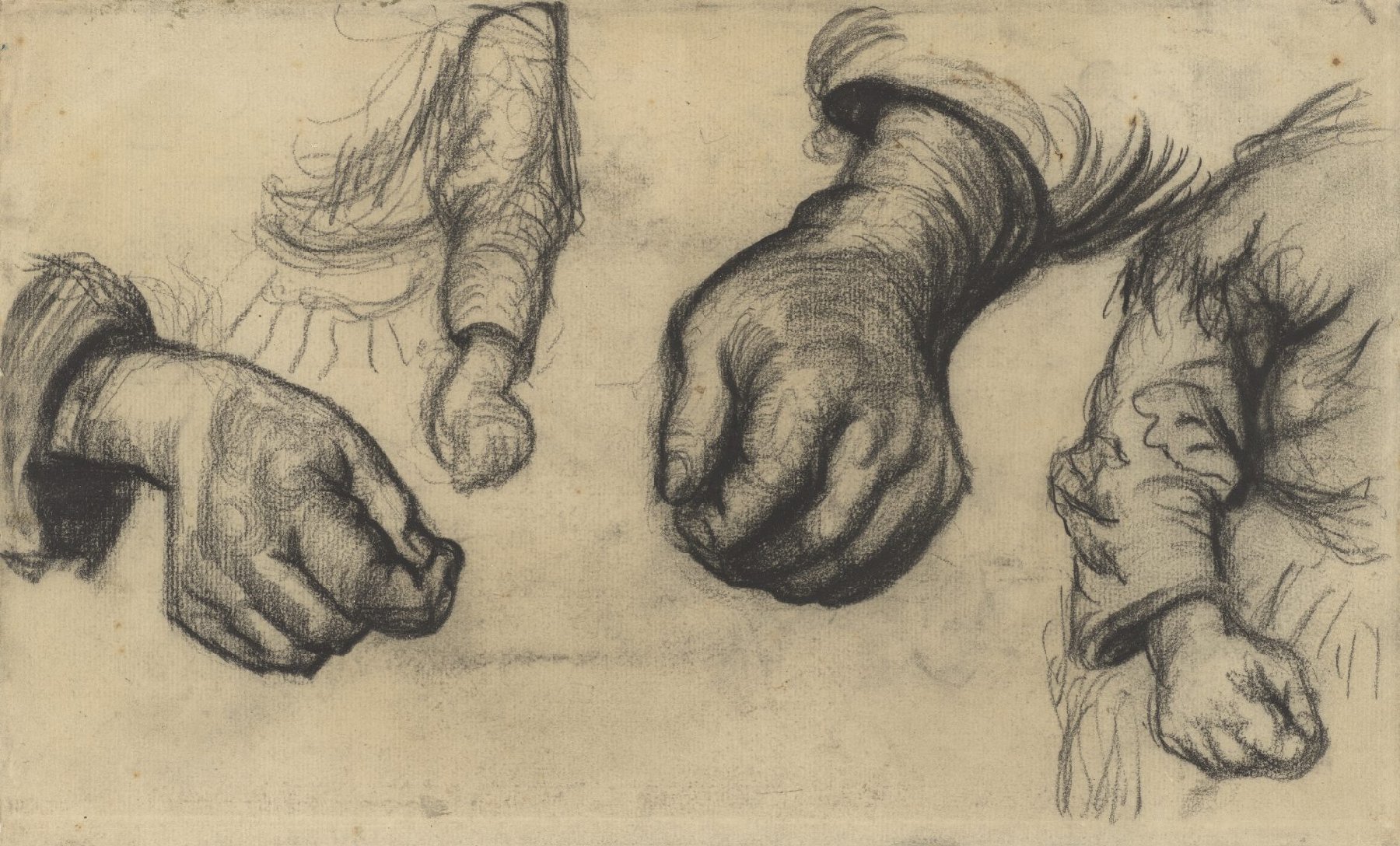 Twee handen en twee armen Vincent van Gogh (1853 - 1890), Nuenen, december 1884-mei 1885