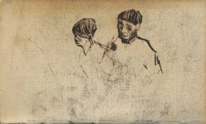 Twee koppen Vincent van Gogh (1853 - 1890), Nuenen, november 1884-september 1885