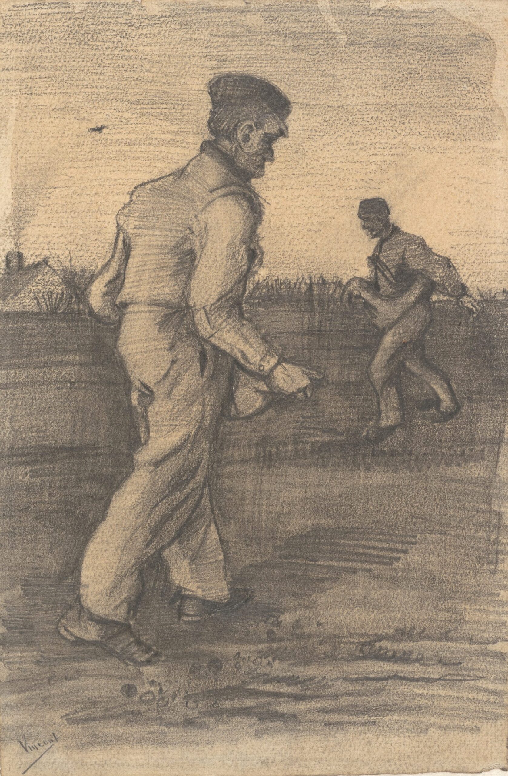 Twee zaaiers Vincent van Gogh (1853 - 1890), Den Haag, december 1882