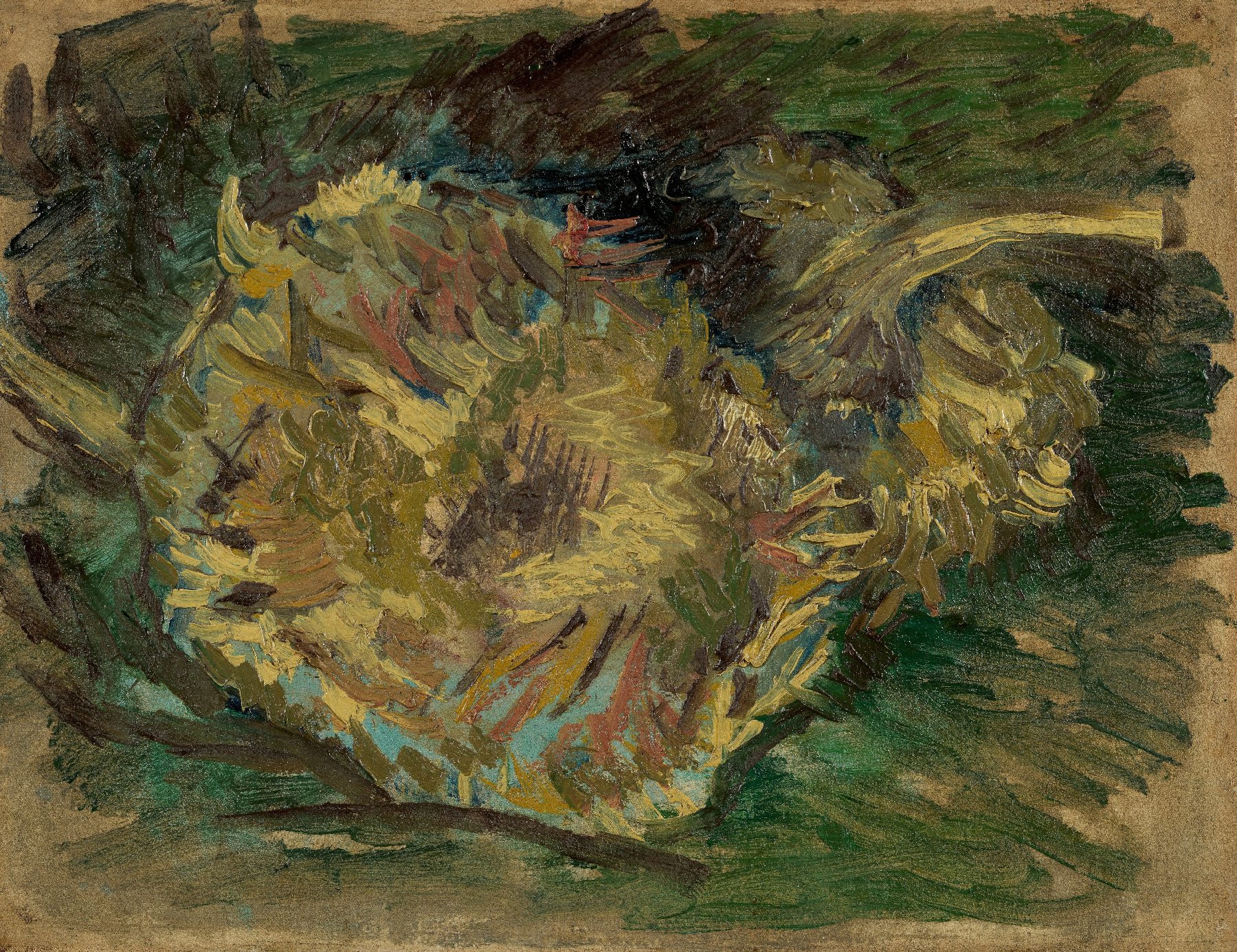 Uitgebloeide zonnebloemen Vincent van Gogh (1853 - 1890), Parijs, augustus-september 1887