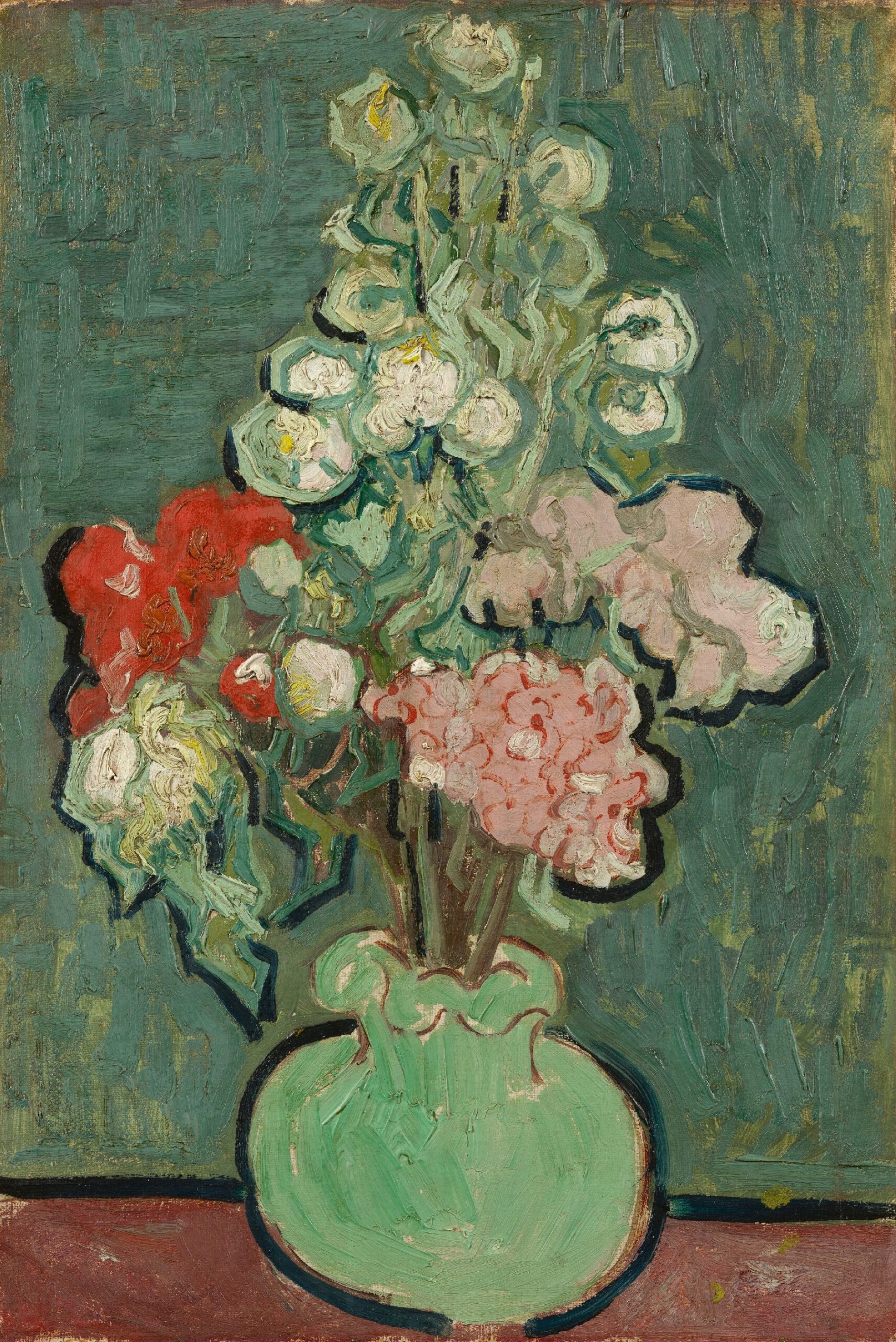 Vaas met bloemen Vincent van Gogh (1853 - 1890), Auvers-sur-Oise, juni 1890