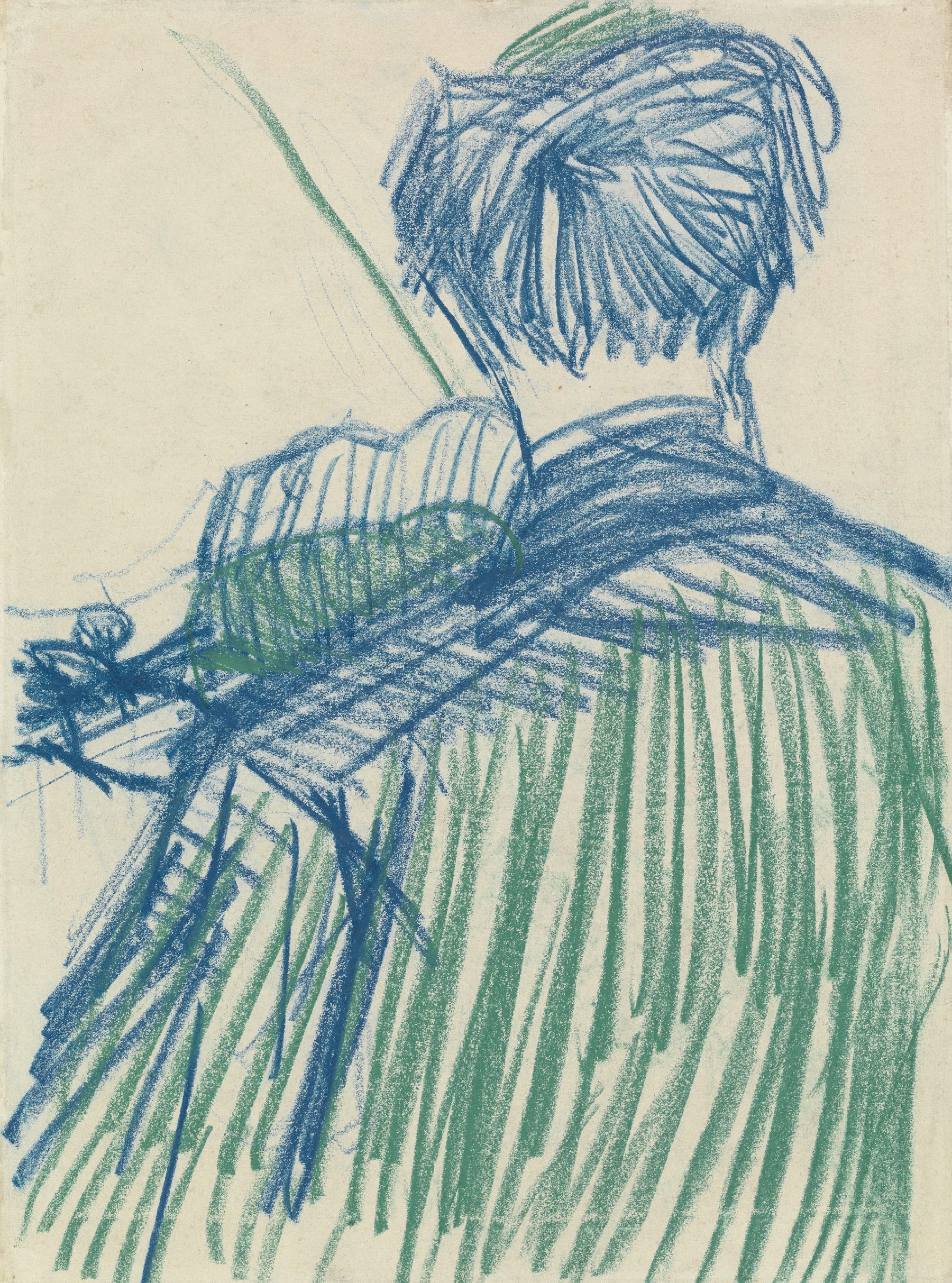 Violist op de rug gezien Vincent van Gogh (1853 - 1890), Parijs, januari-april 1887