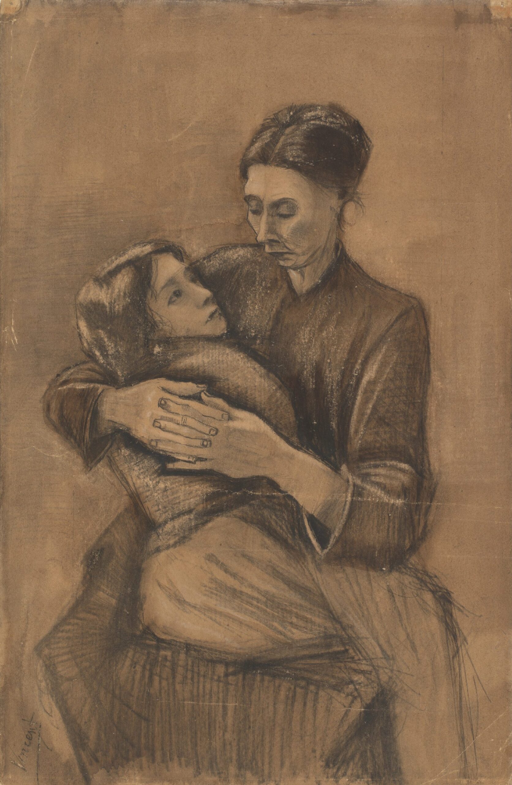 Vrouw met kind op schoot Vincent van Gogh (1853 - 1890), Den Haag, maart 1883