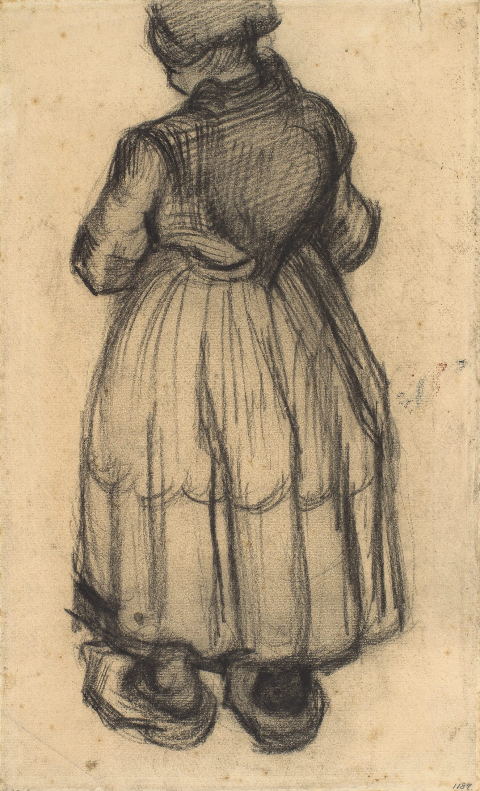 Vrouw met omslagdoek Vincent van Gogh (1853 - 1890), Nuenen, mei-juni 1885