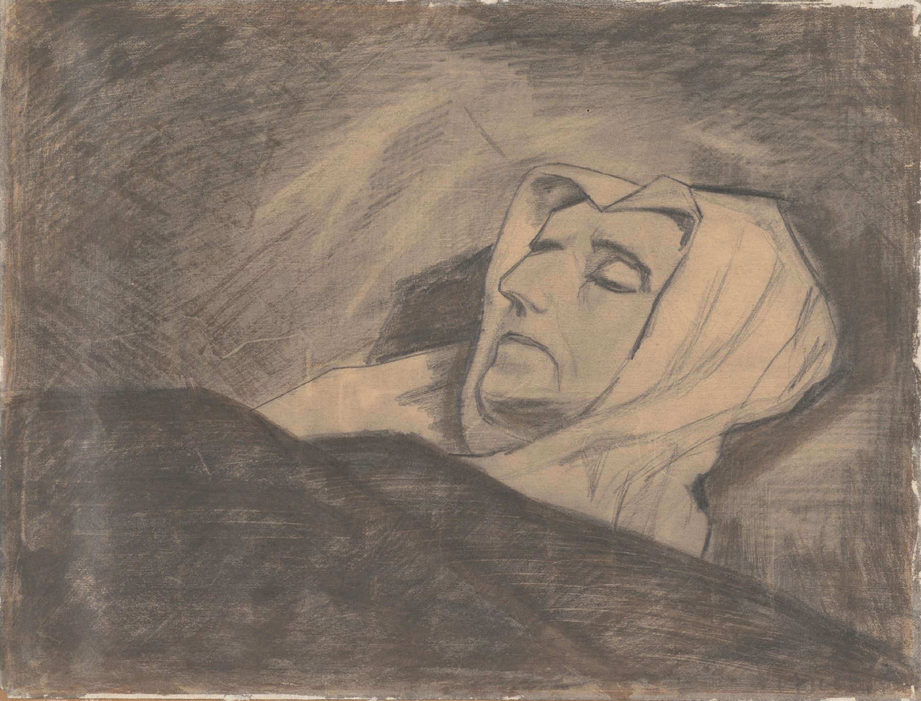 Vrouw op haar doodsbed Vincent van Gogh (1853 - 1890), Brussel, november 1880-december 1881