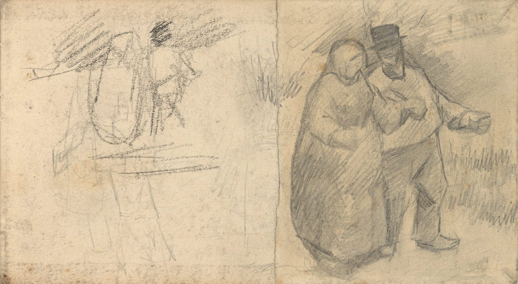 Wandelende paren Vincent van Gogh (1853 - 1890), Parijs, februari-juni 1886