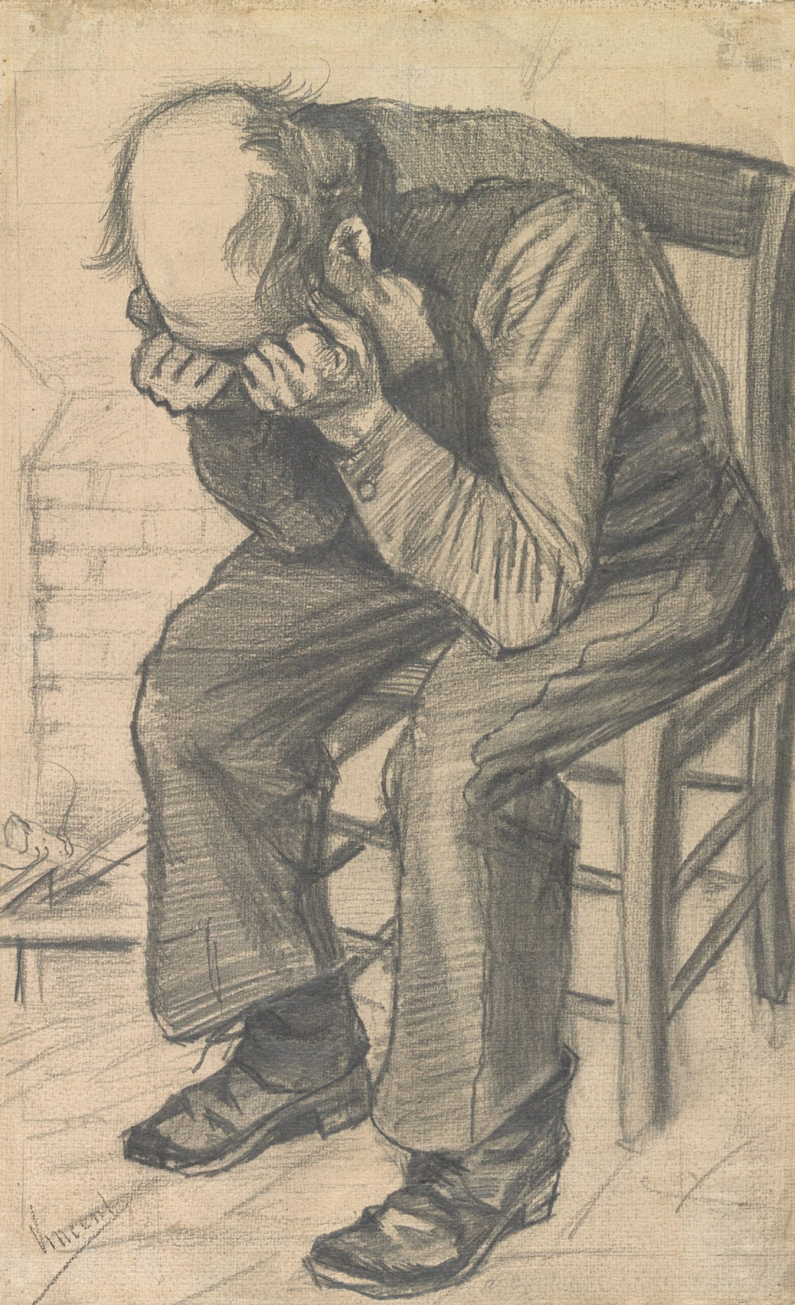 Worn out Vincent van Gogh (1853 - 1890), Den Haag, november 1882