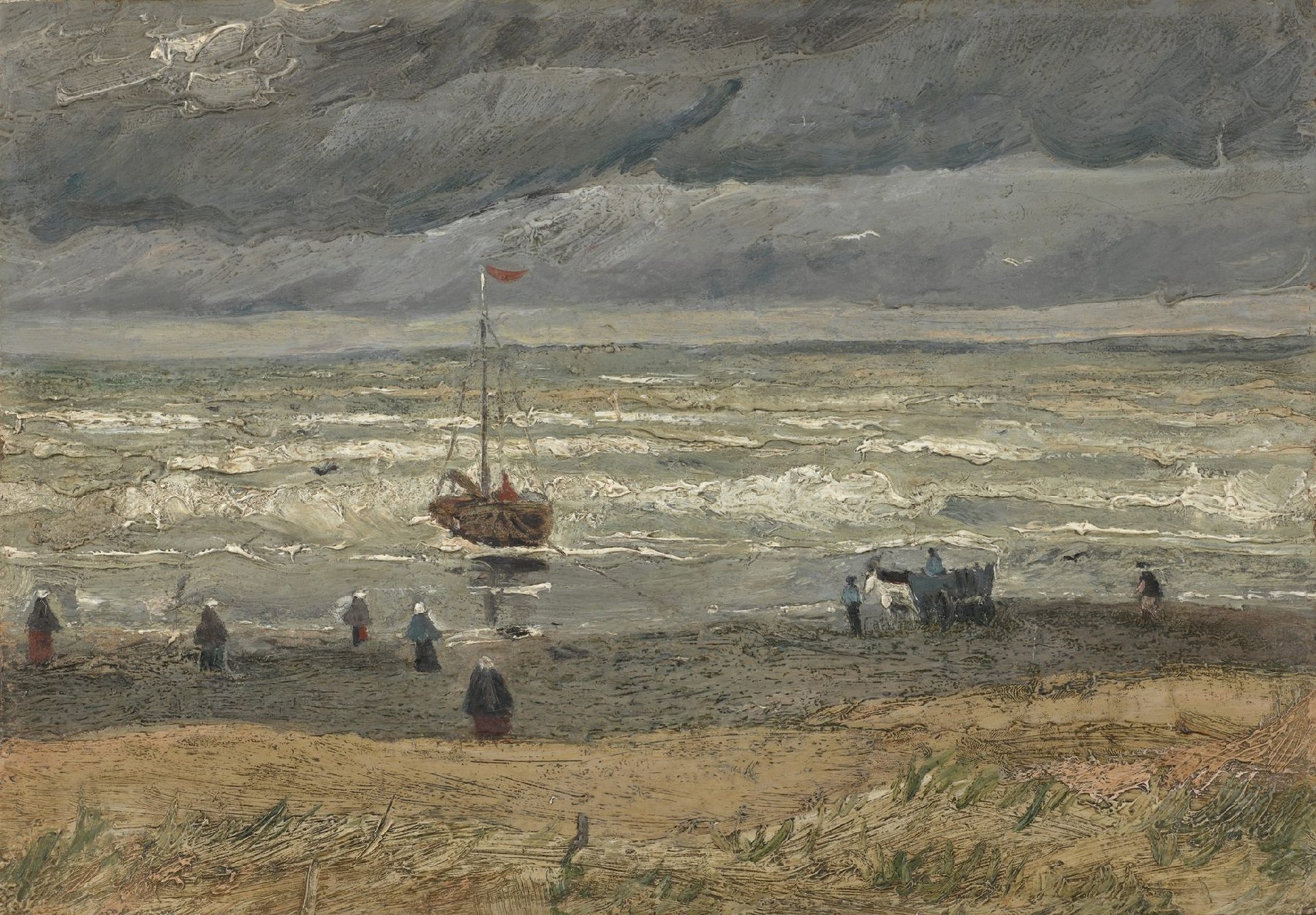 Zeegezicht bij Scheveningen Vincent van Gogh (1853 - 1890), Den Haag, augustus 1882