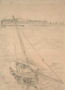 Zeilboot op de Seine bij Asnières Vincent van Gogh (1853 - 1890), Parijs, april-september 1887