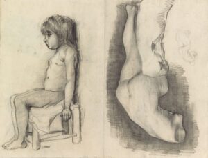 Zittend meisje en Venus Vincent van Gogh (1853 - 1890), Parijs, maart-mei 1886